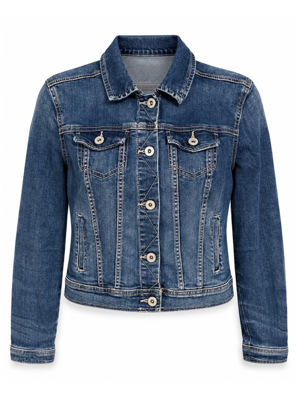 Arizona Jean Co. Dark Wash Denim Jean Jacket Womens Juniors Size M